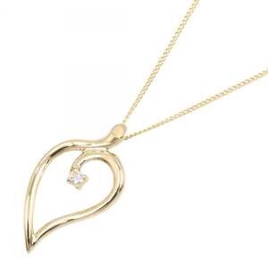 TIFFANY 18k Gold Diamond Heart Necklace